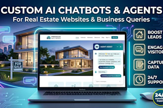 create ai chatbots and agents for real estate websites and customer queries