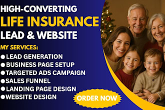 generate insurance leads with ads, landing page and website