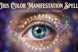 cast a custom iris color manifestation spell for your unique intent
