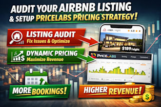 audit your airbnb listing and setup pricelabs dynamic pricing strategy