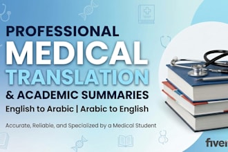 be your medical translator and academic summary expert