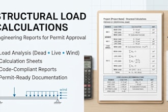provide structural load calculations and engineering reports for permit approval
