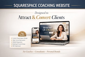 build squarespace website for coaches online courses and membership sites
