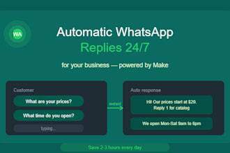 set up automatic whatsapp responses for your business