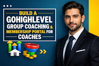 build a gohighlevel group coaching and membership portal for coaches ghl crm