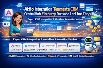 do attio integration teamgate crm centralhub fireberry dudsado  lark bot thryv