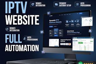 automate iptv website, max panel, xtreamui, xui one with whmcs billing