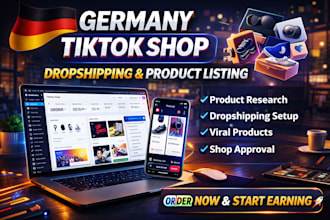 german tiktok shop setup tiktok dropshipping tikiok product listings manager
