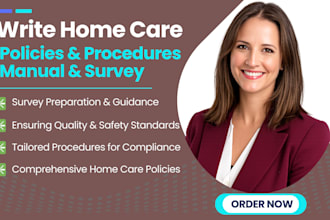 write home care policies and procedures manual for cqc or state compliance