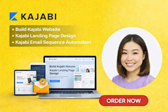 build kajabi website kajabi landing page design kajabi email sequence automation