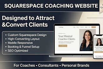 design squarespace coaching website for life coach business growth
