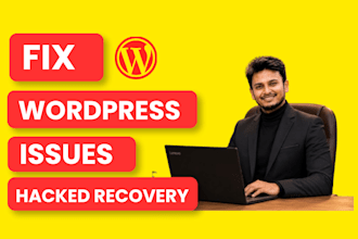 fix wordpress issues errors and hacked wordpress recovery