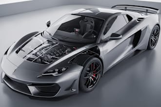 create 3d car models and game ready vehicle assets and for 3d printing