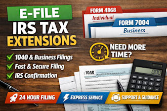 e file irs extension for 1040 and business returns