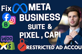 fix meta business suite, restricted ad account, meta pixel