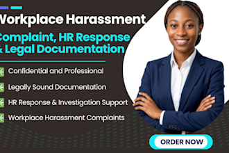 write workplace harassment policy and HR compliance documents