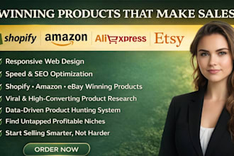 find winning shopify products and do amazon aliexpress ebay dropshipping store