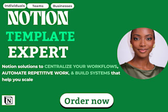 build a custom notion dashboard, notion template and notion consultation
