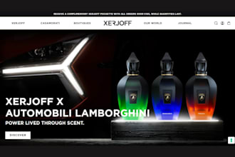 design perfume website  perfume store  perfume shopify cologne website store