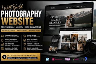 build photography website photographer website portfolio wordpress website