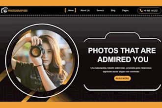 design a photography website photographer website portfolio website