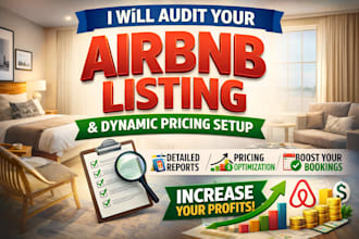 audit your airbnb listing and dynamic pricing setup to increase bookings