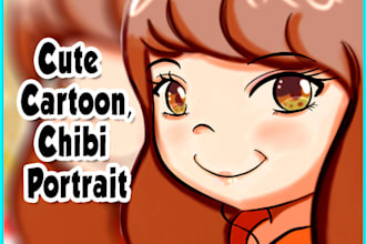 draw a cute cartoon character