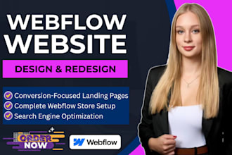 design responsive webflow website redesign xd to webflow expert landing page