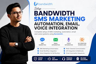 setup bandwidth sms marketing automation email voice integration