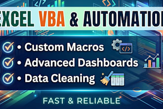 create advanced excel vba and automation tools