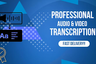 provide accurate english audio and video transcription