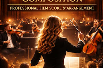 compose cinematic string and orchestral arrangements for your music