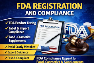 fda registration fda complaint peptide product listing compliance