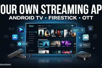 create branded ott streaming app for android TV and firestick