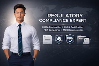 handle mhra registration, ukca certification and fda compliance fast