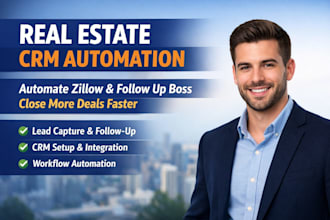 automate real estate crm zillow leads follow up boss boomtown workflows