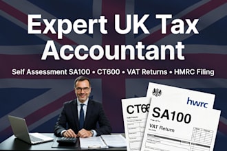 expert uk tax accountant self assessment sa100, ct600, vat and hmrc filing