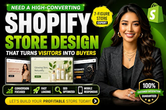 redesign shopify store, build shopify website, shopify store design