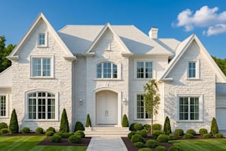 create 3d exterior photorealistic architectural rendering and interior design