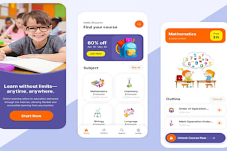develop kids educational app, school app, and kid learning game