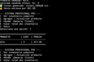 develop a custom python pos and inventory system