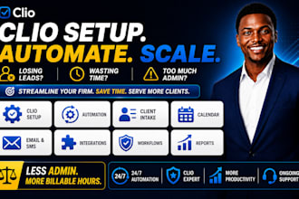 setup clio CRM automation workflow lawmatics, clio manage, grow and integrations