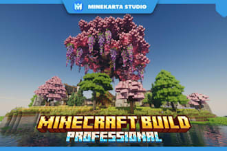 build a professional detailed minecraft spawn, hub, or map
