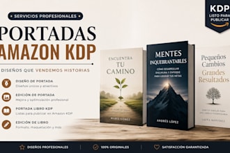 realizare edicion y diseno de portadas de libros para amazon KDP