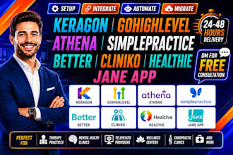 keragon gohighlevel athena simple practice better cliniko healthie jane app