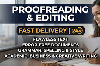 proofreading and editing error free