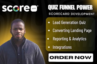 build scoreapp quiz funnel landing page scorecard for lead generation automation
