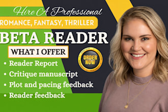 beta read, novel romance beta reader fantasy beta reader thriller reader