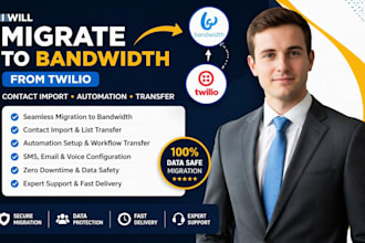 migrate to bandwidth from twilio contact import automation transfer