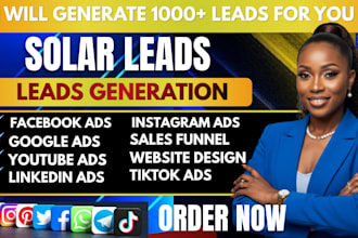 solar leads solar panel leads installatiion leads facebook ads